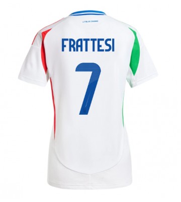 Italien Davide Frattesi #7 Udebanetrøje Dame EM 2024 Kort ærmer